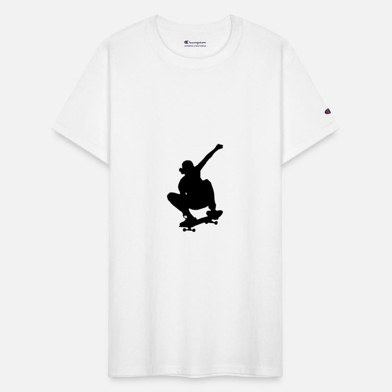 White Black Illustrated Skate