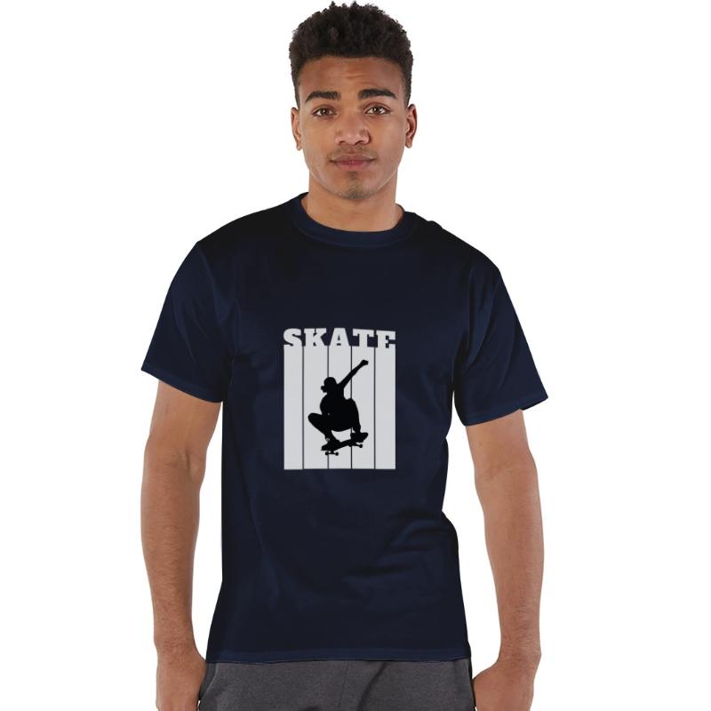 White Black Illustrated Skate