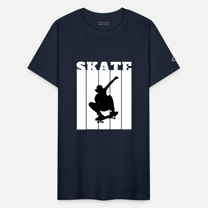 White Black Illustrated Skate
