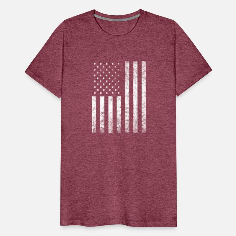 White Vertical American Flag Usa