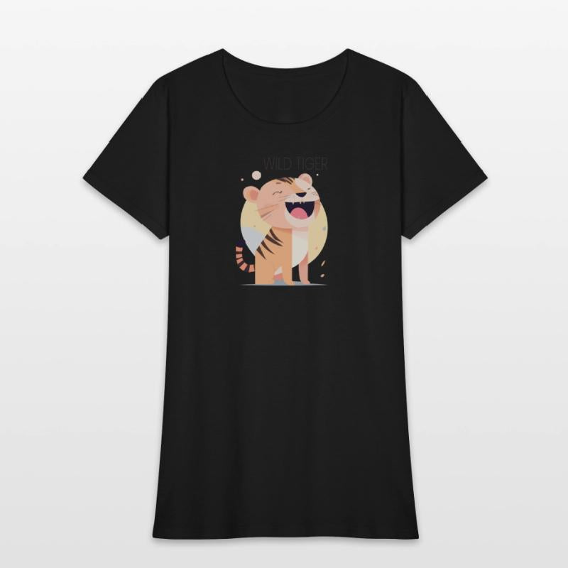 Wild Tiger roar Bauhaus Style