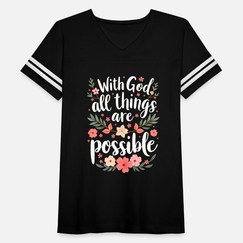 With God All Things Are Possible - Christian Quote
