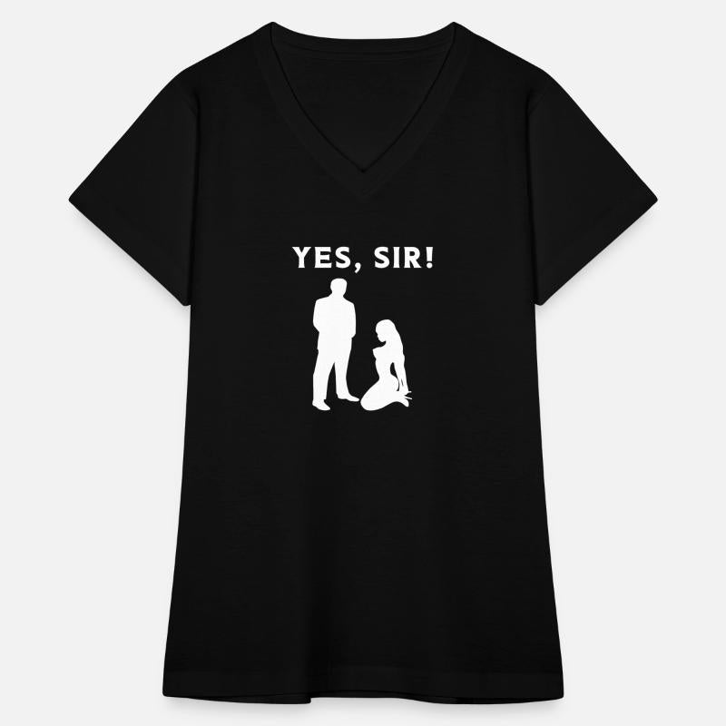 Yes Sir Sub Master Bondage BDSM T-Shirt Gift Idea