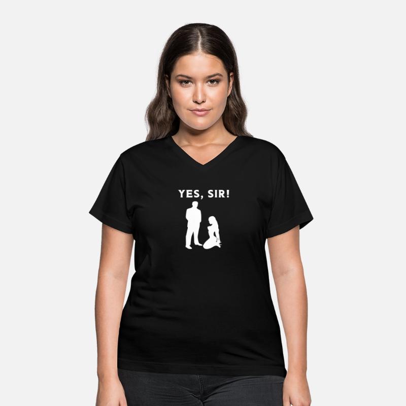 Yes Sir Sub Master Bondage BDSM T-Shirt Gift Idea