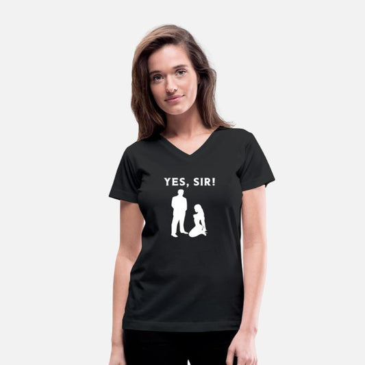 Yes Sir Sub Master Bondage BDSM T-Shirt Gift Idea
